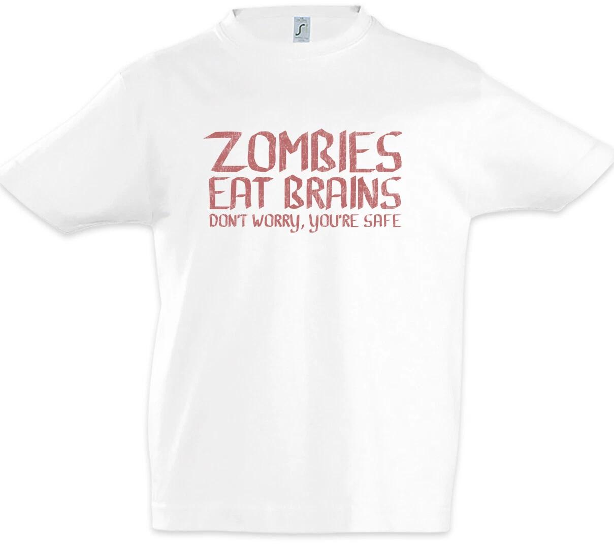 Zombies Eat Brains Boys kids boys T-Shirt Fun Nerd Brain Zombie Eater Eat Eating Brains 130