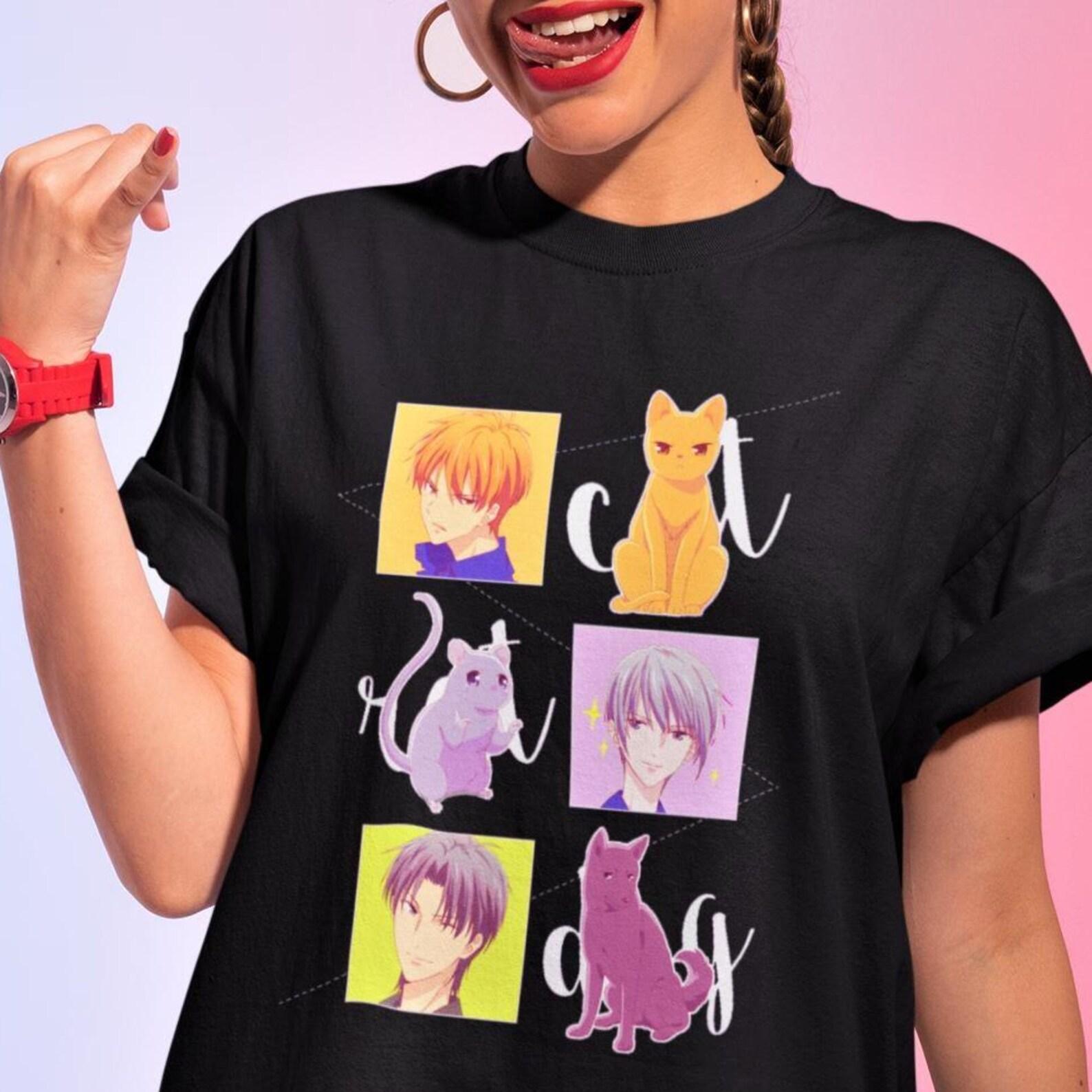 Fruits Basket Anime Shirt – Kyo Sohma,Yuki Sohma,Tohru Honda L