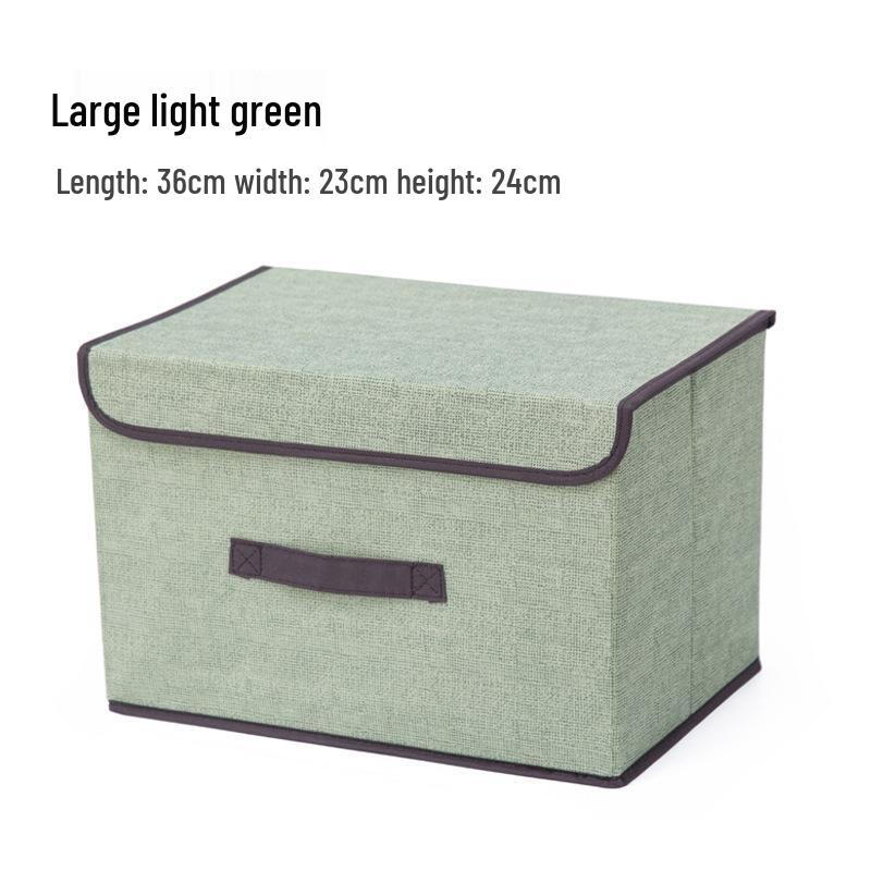Two-Piece Foldable Non-Woven Fabric Storage and Organizer Box Set