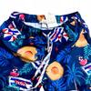 Beach Shorts Youth Hawaiian Shorts Mesh Swim Trunks Slim M