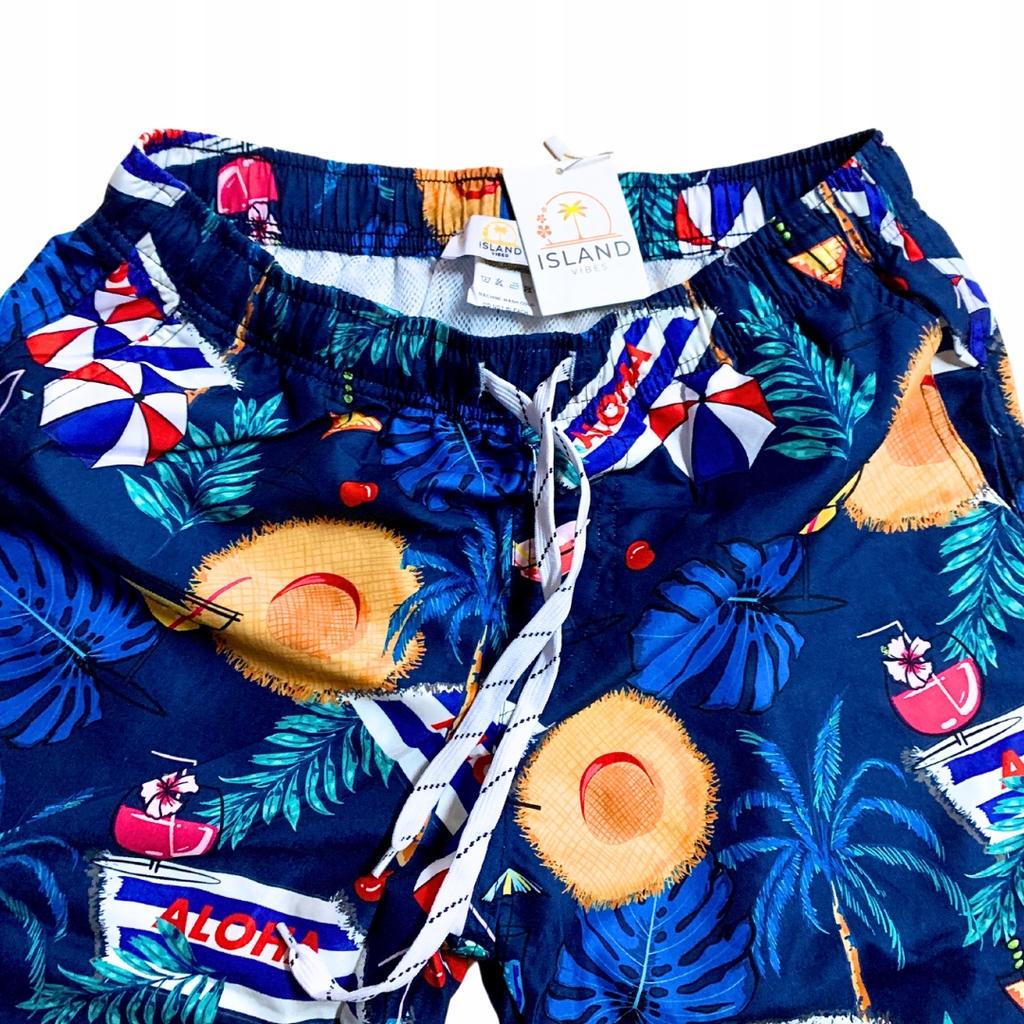 Beach Shorts Youth Hawaiian Shorts Mesh Swim Trunks Slim M