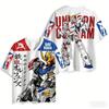 Fashion Gundam Barbatos Graphic Jersey Short Sleeve Mobile Suit Gundam Iron-Blooded Orphans Anime Mecha Fan Tee Casual Streetwear