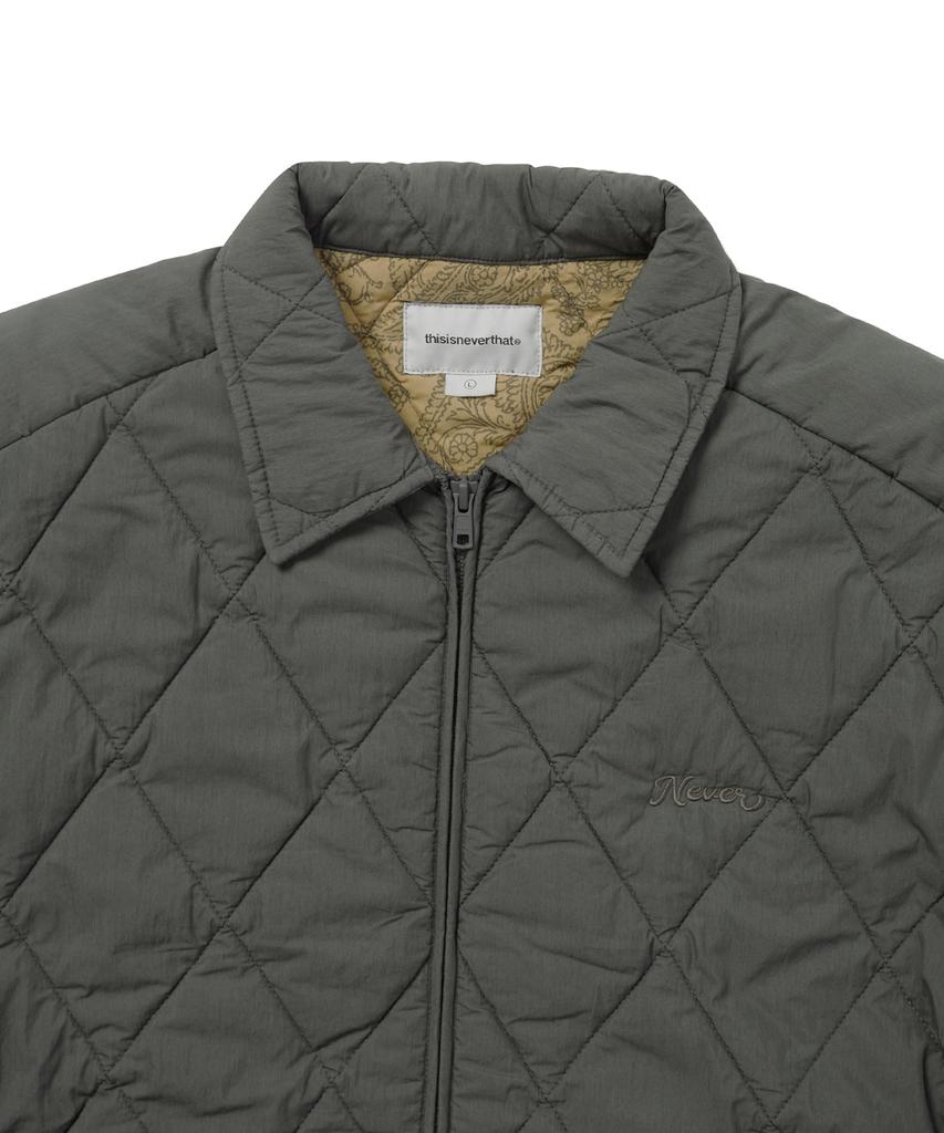 Thisisneverthat Quilted Jacket Charcoal