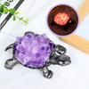 DIY Cute Animal Natural Crystal Handicrafts Crystal Lamp Amethyst Cluster Healing Stone Citrine Night Light for Home Decoration