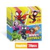 51pcs Spiderman Superhero Tableware Includes Plates Cups Napkins Tablecloth