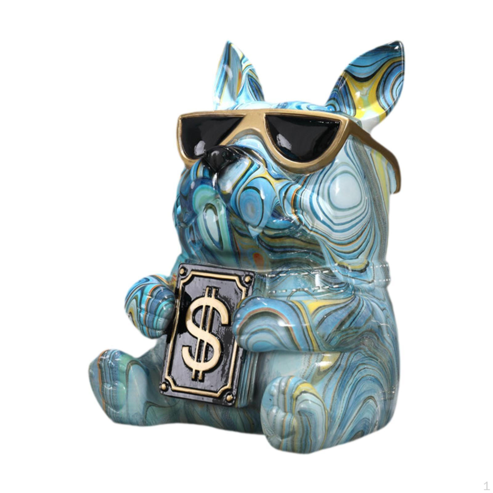 

Коробка для салфеток для лица в виде собаки, фигурка животного для офисного декора синий