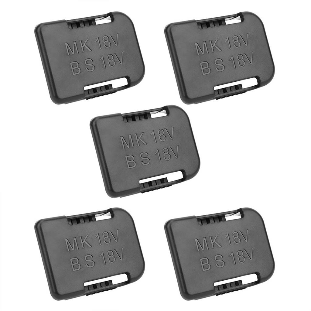 5Pcs Lithium Battery Storage Rack Shelf Bracket Belt Slot for Makita 18V Fixing Devices