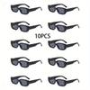 10PCS Fashion Square Sunglasses Suitable Daily Travel Decoration Wedding Matching Fashion Glasses Whole Sun Shading Glasses