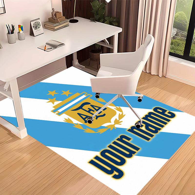 Custom personalization Argentine Football Association Print Area Rug - Soft, Washable Non-Slip Indoor Mat,Living Room,Home&Office Decorative Rug