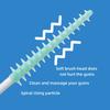 Interdental Silicone Brushes 20 Units Dental Toothpicks Brush Between Teeth Silicone Toothpicks With Thread Oral Cleaning Tools