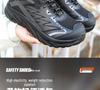 Men's 2026 Breathable Safety Work Shoes: Lightweight, Wide Toe, Anti-Smash & Puncture, Soft Sole for Summer Construction.