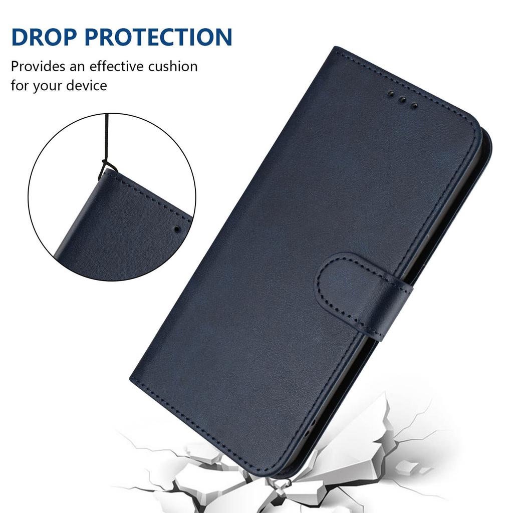 For Samsung Galaxy A36 5G/Galaxy A56 5G Wallet Case RFID Blocking Calf Texture Leather Stand Phone Cover with Strap