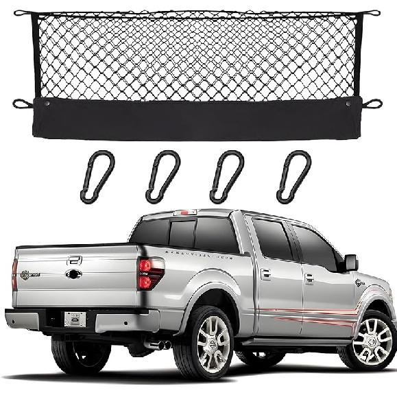 Cargo Net Truck Bed Trunk Compatible With 2025 2024 -2013 Chevrole Pickup Chevy Silverado & Colorado WT LS LT LTZ & GMC Sierra 1500/2500HD/3500HD Car