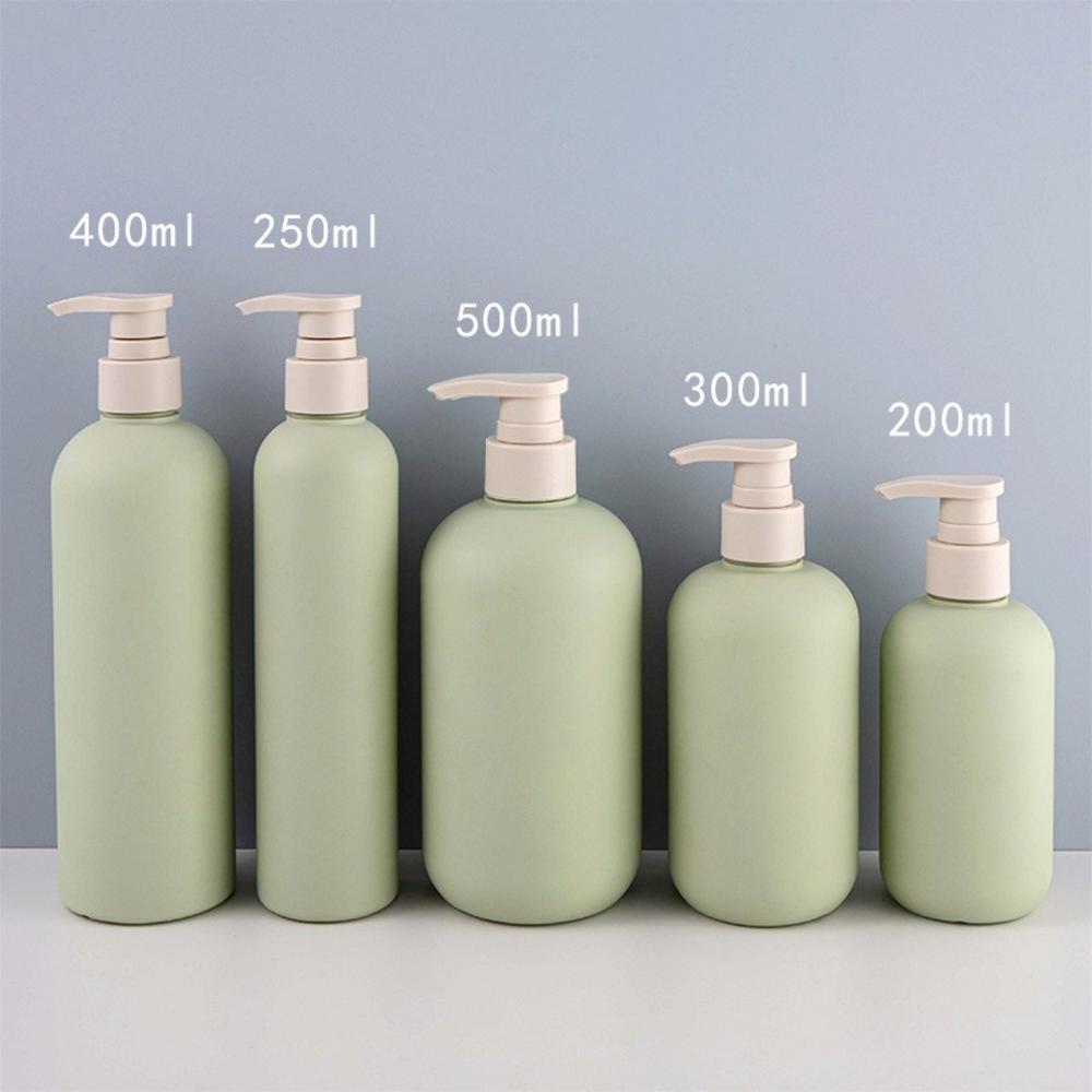 200ml/300ml/500ml Green Empty Plastic Pump Lotion Shampoo Bottle Cosmetics Container Acrylic Pump Head Refillable Bottles (Green,200ml) зелёный