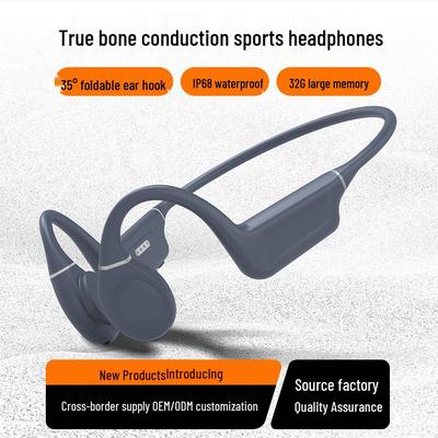 ES-910 Bone Conduction Bluetooth Headphones, IPX8 Waterproof, 32GB Memory, Perfect for Swimming and Sports