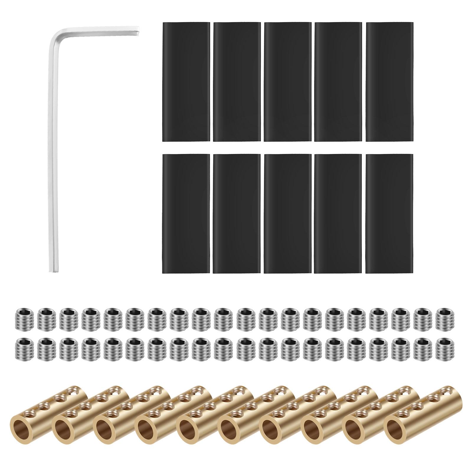 

10pcs Circuit Wiring Terminal Nut Kit with 10 Heating Heads Copper Wire Connector Nut Kit Automotive Splicing Wiring Connector