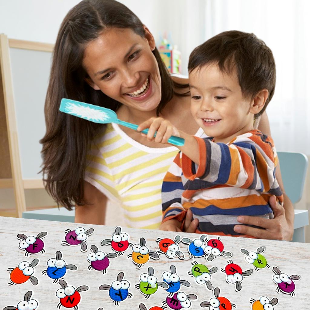 Educational Alphabet & Color Recognition Toy: Swat ABC Board Game for Kindergarten & Preschoolers,Uppercase & Lowercase Learning