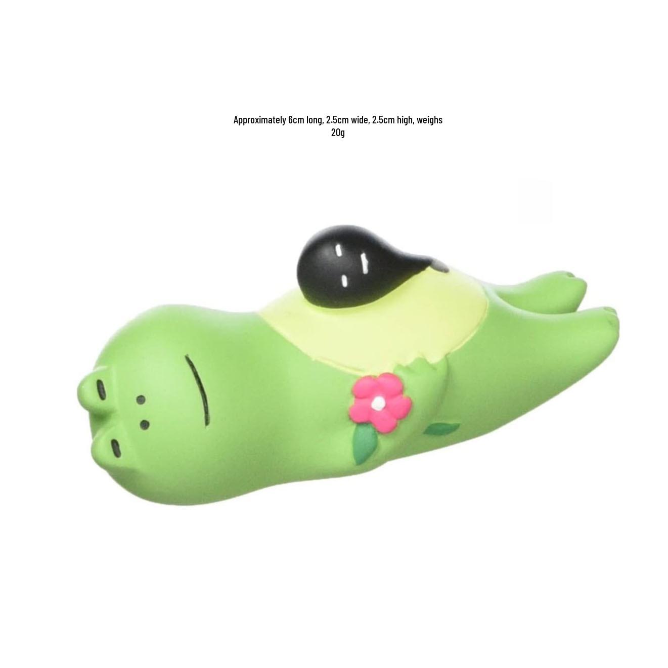 Japanese ZAKKA Farmer Frog Resin Ornaments - DIY Trendy Decorative Crafts Blind Box