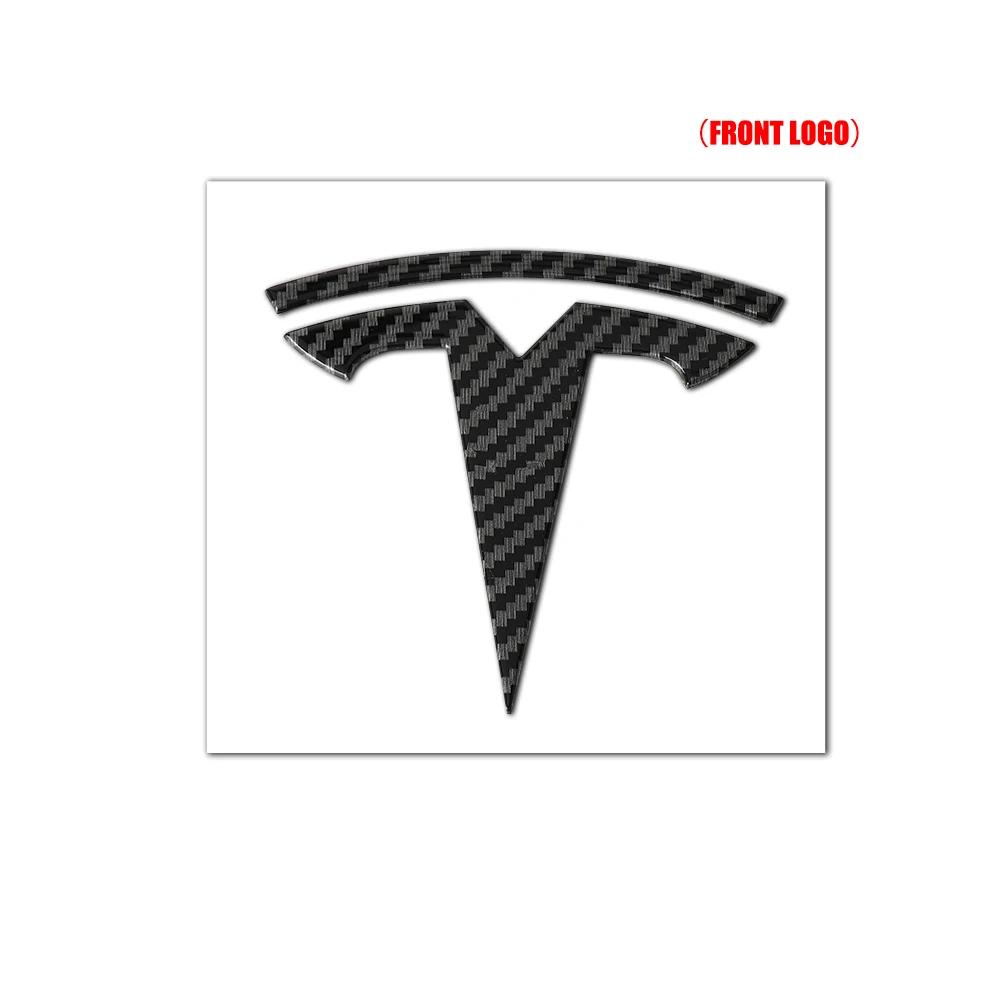 

Car Sticker 2025 Hot 1Pcs Car Hood Front Grille Logo Cover Rear Trunk Lid Badge Stickers For Tesla Model 3 Model S X Model Y Roa