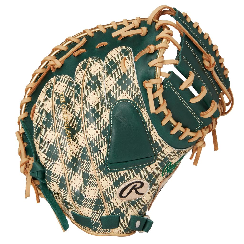 Rawlings Baseballové rukavice pro dospělé Softball HYPER TECH GRAPHIC GR4FHTG2AF Tmavě zelená Velikost 33 palců ruka nadhazovačů [Pro chytače] -Kontrola tartanu- Pro