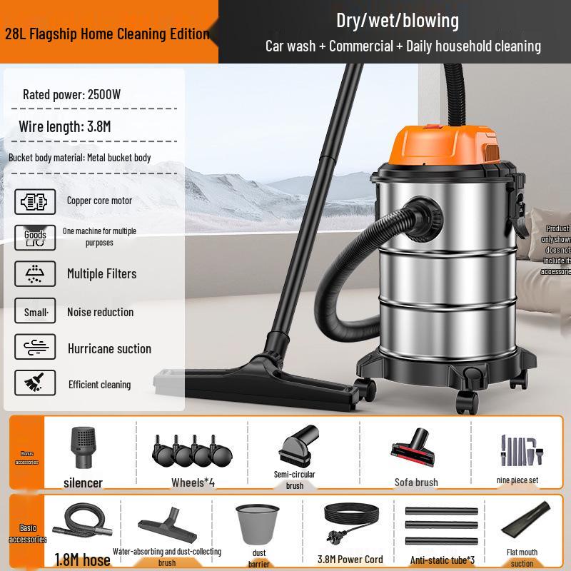 High-Power Industrial Suction Cleaner for Floors, Sofas, and Grouting