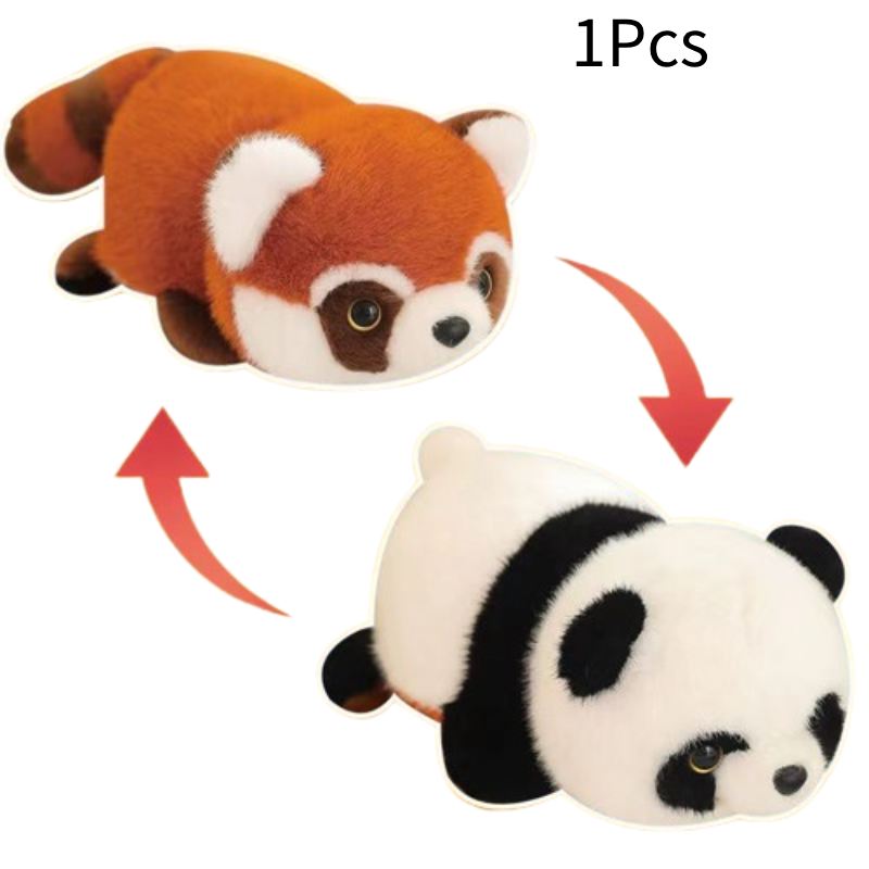

Панда Гигант в Енота Плюшевые Игрушки Двусторонняя Кукла Милая Мягкая Удобная 35cm/13.78in
