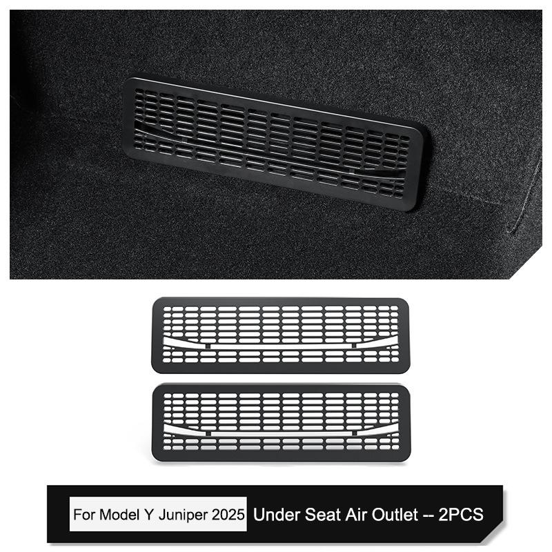 

For Tesla Model Y Juniper Rear Air Vent Cover Model 3 Highland Armrest Box Back Conditioner Outlet Filter Grille Protector Cover For Model 3 Highland