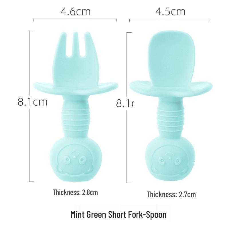 Silicone Suction Cup Placemat & Divided Plate Set for Babies & Toddlers - Includes Fork & Spoon, Food Grade & Heat Resistant.
