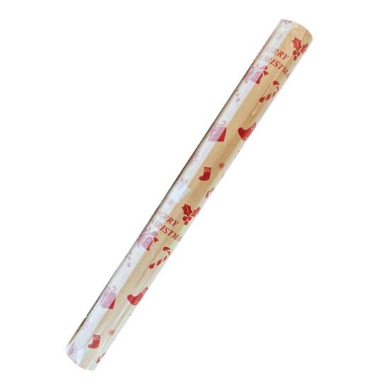 

Christmas Wrapping Paper 16Ft/33Ft Reindeer Santa Claus Gift Wrap Xmas Bell Wrapping 500cm жёлтый