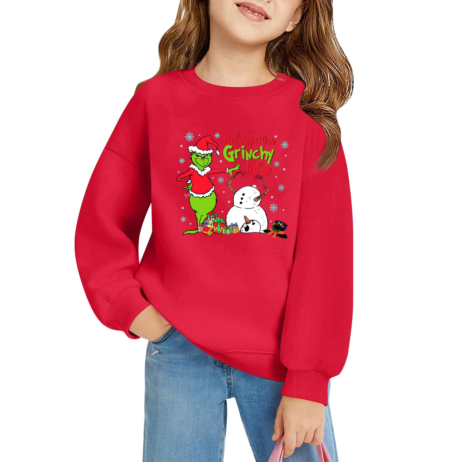 

Детский пуловер свободного кроя с длинным рукавом, с принтом букв и круглым вырезом 130