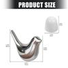 Gold Finish Ceramic Bird Toilet Bolt Covers ABS Backing Universal Motorhome Bath Accessories Secure Bolt Coverage Decora
