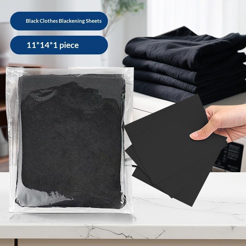 1/10/20Pcs Laundry Black Color Enhancer Sheets Clothing Brightening Sheets For Dark&Black Fabrics Laundry Paper Prevents Fading