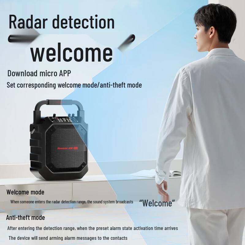 Newsmy V97W Smart Portable Speaker CN plug (adapter included)
