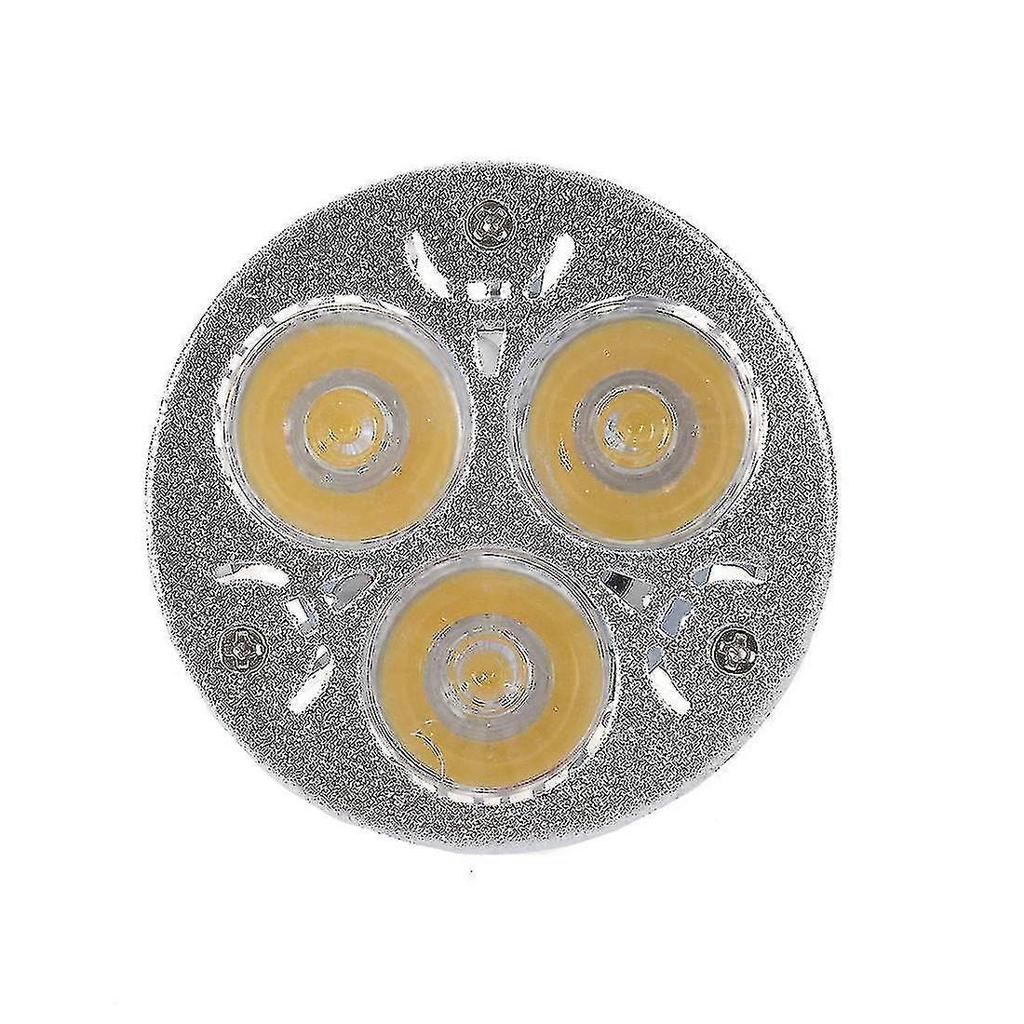 3w 12-24v Mr16 Warm White 3 Led Light Spotlight Lamp Bulb Only