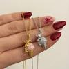 Koala Ice Cream Charm Necklace Adjustable Length Copper Pendant For Her
