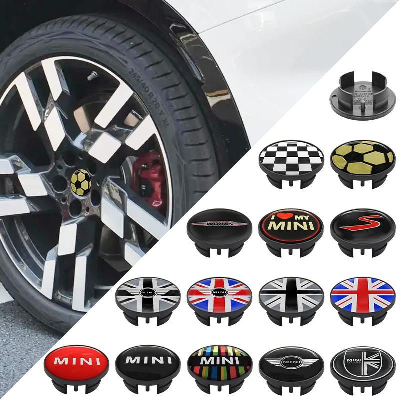 4Pc 54mm 52mm Car Wheel Center Cap Hub Covers Badge Stickers For Mini Cooper One JCW F54 F56 F60 R55 R56 R58 R60 R61 Accessories