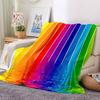 1pc Rainbow Waterfall Lightweight Flannel Blanket, Comfortable and Warm Blanket, for Office and Camping Sofa Bed, Livingroom137