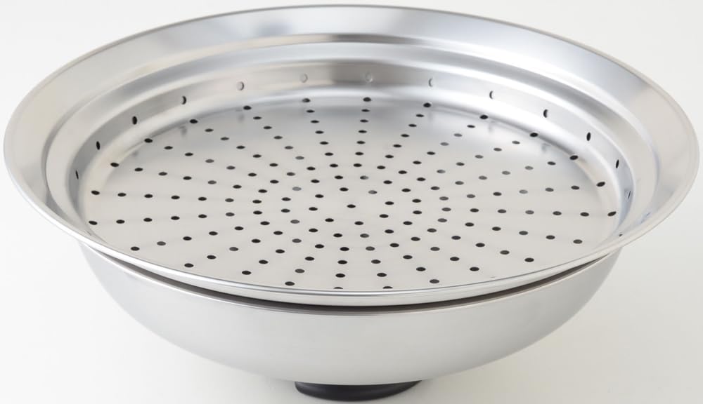 Ernest Easy Steams Food in a Frying Lid Serves as a Stainless Dishwasher Made in Made in Product Number Steamer, 24-26cm, Pan, Dishpan, Steel, Safe,