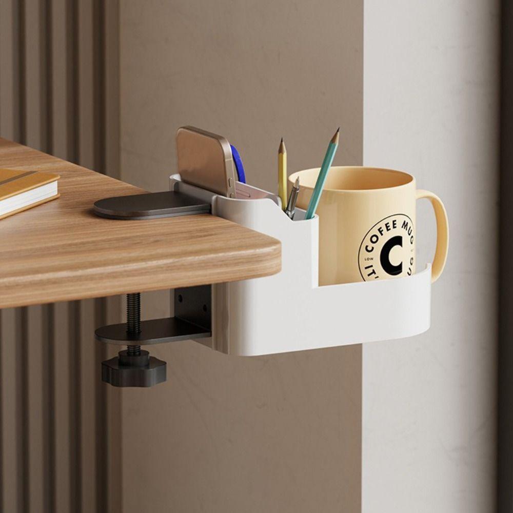 ABS Desktop Storage Box Height Adjustable Beverage Storage Rack  Under Desk Storage
