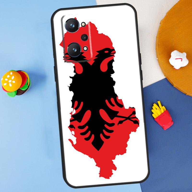 Albanien Flagge Für Realme GT 6 6T 5 GT7 Pro C61 C75 C55 C51 C21Y C25S C67 C53 13 12 10 11 14 Pro Plus Hülle