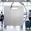 Stainless Steel Tag Keychain Lightweight Durable 1Pcs with Steel Wire Loops Luggage Keyring for Hiking Business Trip Use