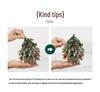 Mini Christmas Tree Ornament: Desktop Decoration & Holiday Photo Prop 2024