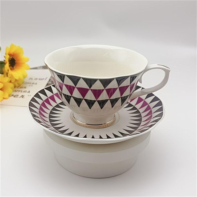 British foreign trade export ceramic coffee  household breakfast afternoon tea set flower tea  good-looking cup set