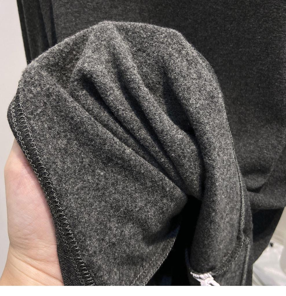 Korean Style Brushed Long-Sleeve T-Shirt for Women - 2025 Autumn/Winter, Collarbones Show Style, Inner Top