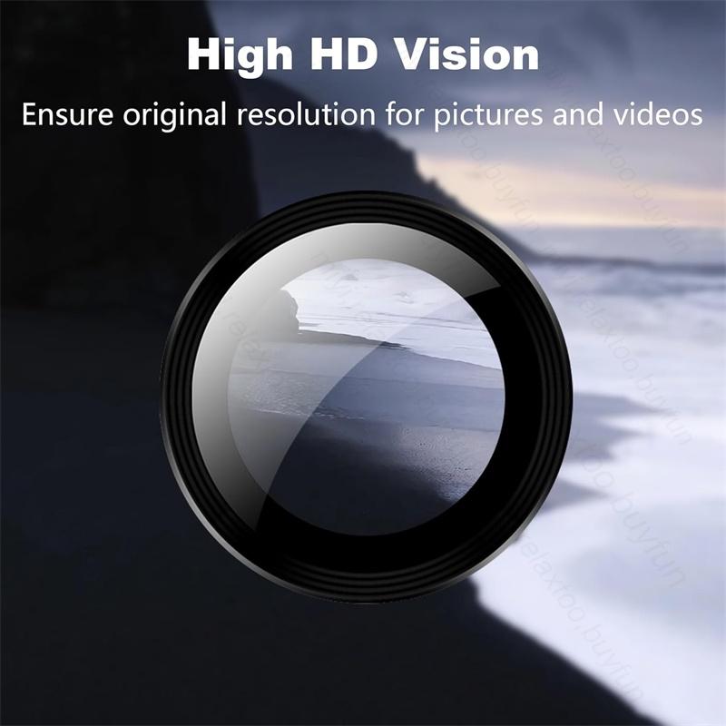 4Pcs/lot Black Metal Ring+Tempered Glass Lens Protector for Xiaomi 14T / 14T Pro  14TPro HD Clear Glass Camera Film