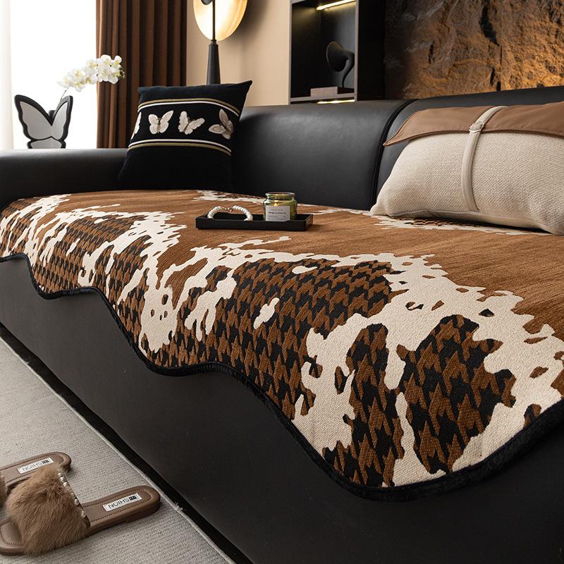 

Irregular Sofa Cushion Universal In All Seasons New Fixed Non-Slip One-Piece Seat Cushion Light Luxury Sofa Cover 70*70cm