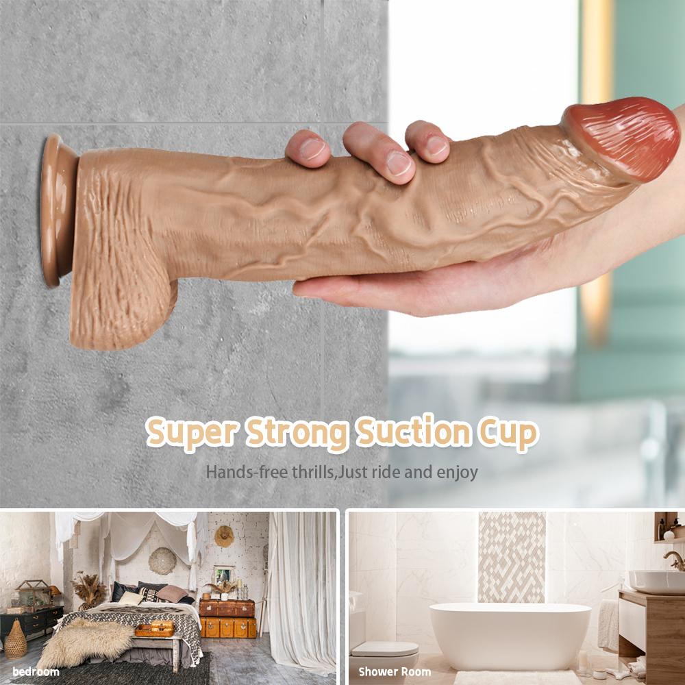Giant Dildo Thick Huge Dildo Extreme Big Realistic Dildo Suction Cup Sex Product for Women 23-32cm