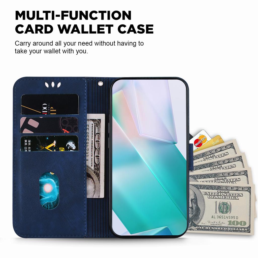 For Oppo Reno12 5G (Global) Case Cute Tiger Imprint Leather Wallet Phone Cover
