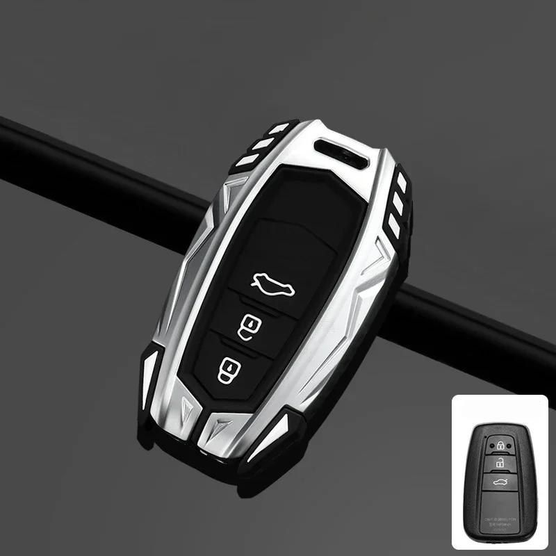 Zinc Alloy Car Remote Key Case Cover For S8 CHR Camry Prius Land Cruiser Prado Furniture Corolla Yaris RAV4 Highlander JH8