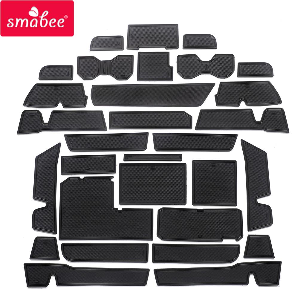 Smabee Gate Slot Cup Mat for Toyota TUNDRA 2024 Interior Accessories Anti-Slip Pad Non-Slip Door Mats Car Sticker Rubber Coaster